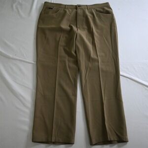 Alberto 38x30 Tan Bronw Tom‎ Comfort Fit Ceramica Relaxed Mens Dress Pants